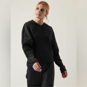 ✨ Athleta Get Go Hooded Sweatshirt Black Size M